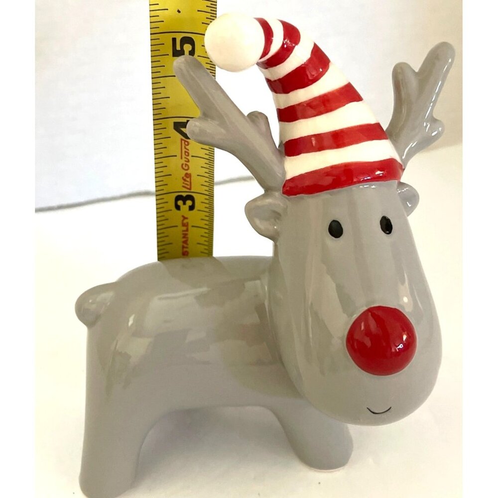 Europe Germany Christmas Market Holiday Ornament Décor Ceramic Santa Reindeer - Picture 10 of 16